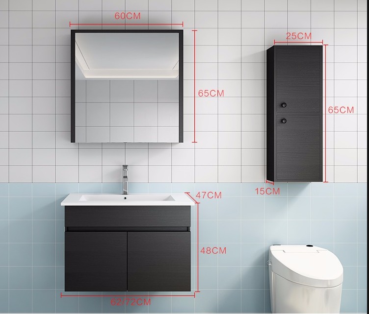 Wholesale wall mounted hotel bathroom vanity home bathroom vanity