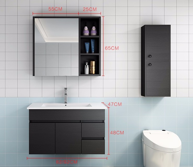 Wholesale wall mounted hotel bathroom vanity home bathroom vanity