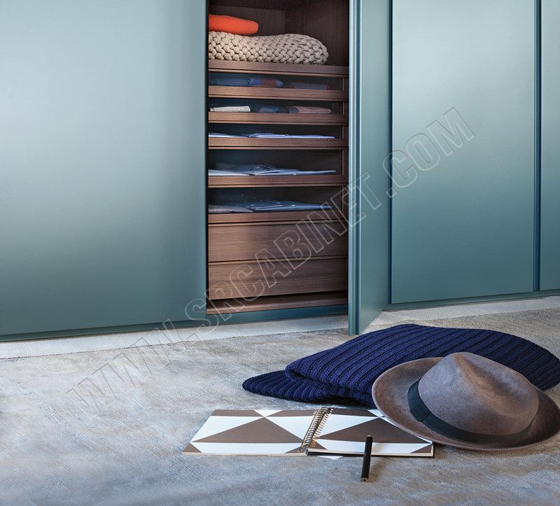 Manufacturer new design modern style hinged door bedroom wardrobe customized Wardrobe Armoire Closet with Drawers