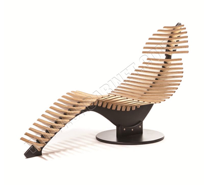 China Manufacture Modern Design Lounge Wooden Chairs Sleeping Sun Lounge Chair