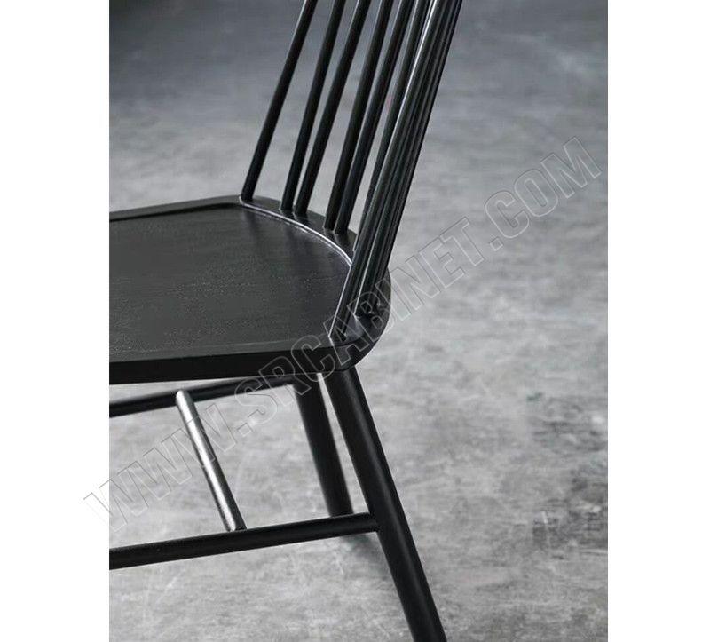 Industrial Design Oak Cafeteria Wooden Dining Chair Modern Black Hotel Restaurant,Restaurant Chair