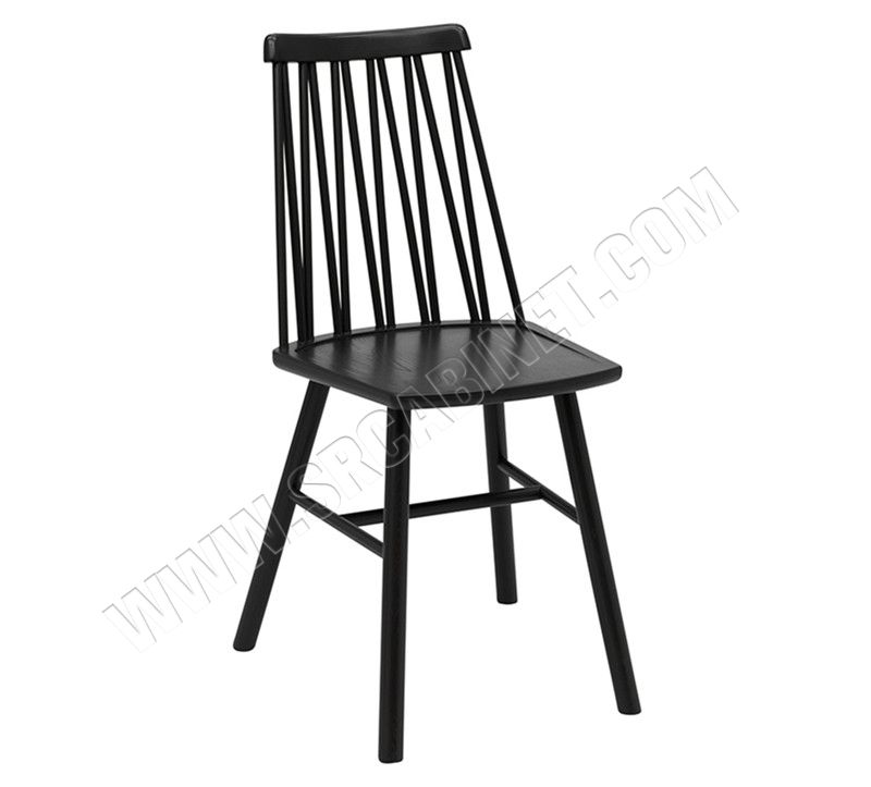 Industrial Design Oak Cafeteria Wooden Dining Chair Modern Black Hotel Restaurant,Restaurant Chair