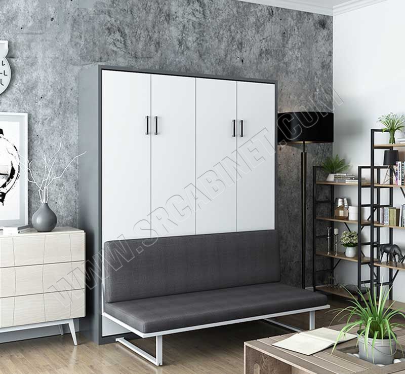 China folding  hidden sofa wall bed mechanism murphy bed with sofa