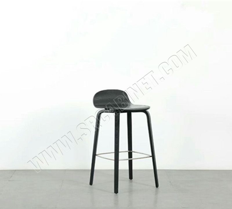 Profession factory supplier furniture wood modern solid wood bar stool cafe Bar Restaurant Barstool