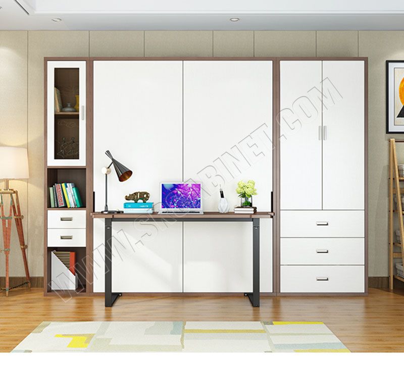 Multifunction murphy bed vertical folding hidden wall bed