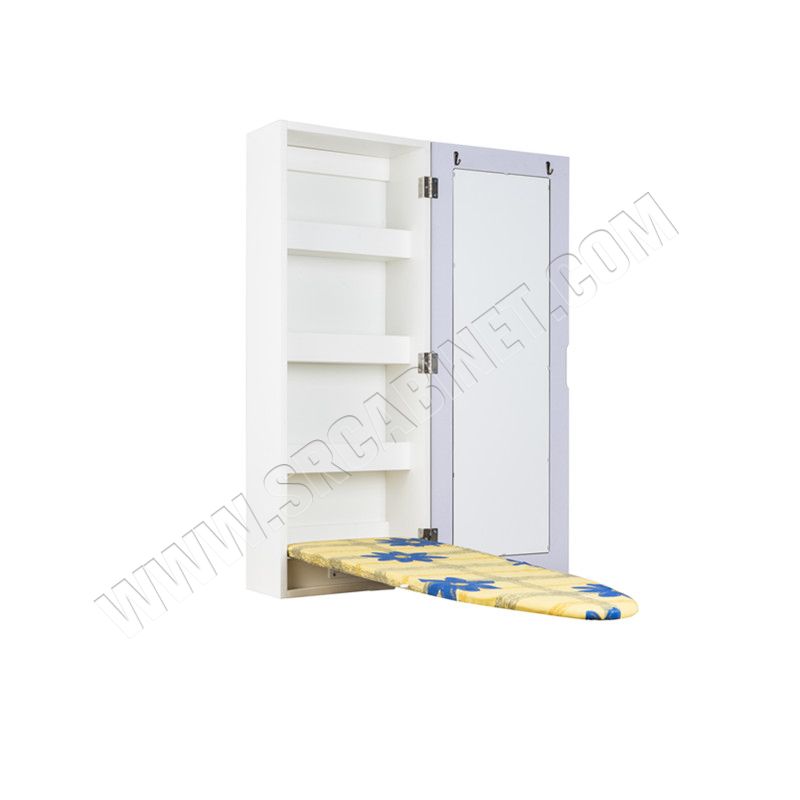 Cheap price Ironing Board storage Cabinet With Glass Mirror ironing+boards