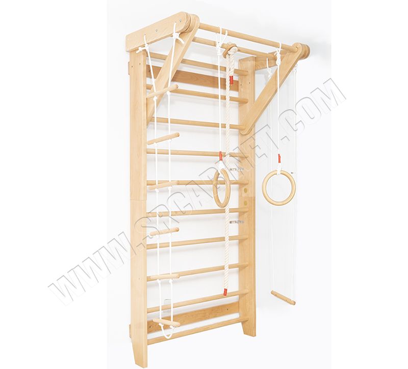 Wall Bars Wood Stall Bar Swedish Ladder Home Gym Gymnastic Climbing