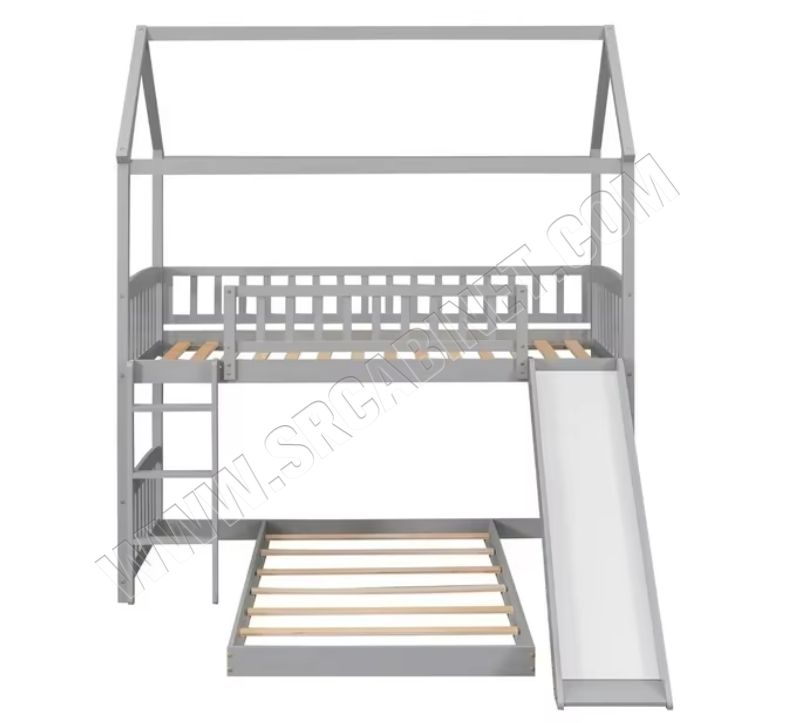 Children's Bunk Bed For Two Kids Factory Made Solid Wood Customized Bed Furniture