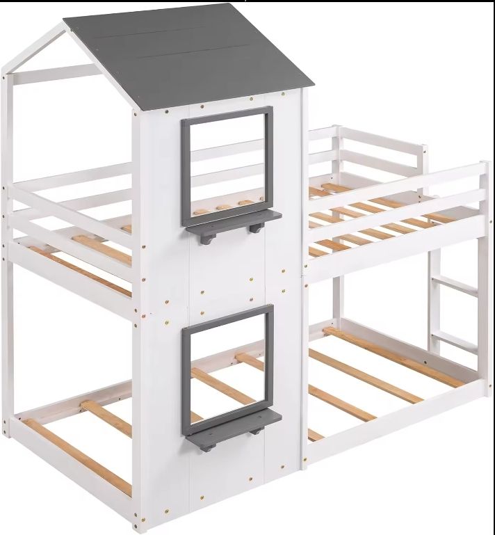 Hostel Wood Children Room Size House Double Kids Solid Wooden Queen Frame Bunk Kids Loft Bed With Roof