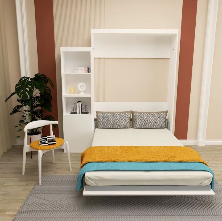 Invisible folding side-folding hidden wall wardrobe hidden wall multifunctional hardware accessories Murphy bed