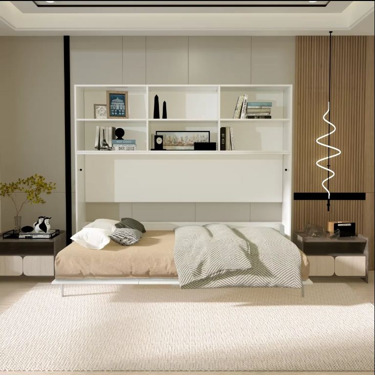 Invisible wall bed multi-functional folding sheet single household flip panel sofa bed Murphy bed without mattress