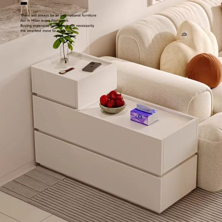 Modern Minimalist Edge Cabinets Customized Rectangular Living Room Furniture with Creative Storage Narrow Sofas