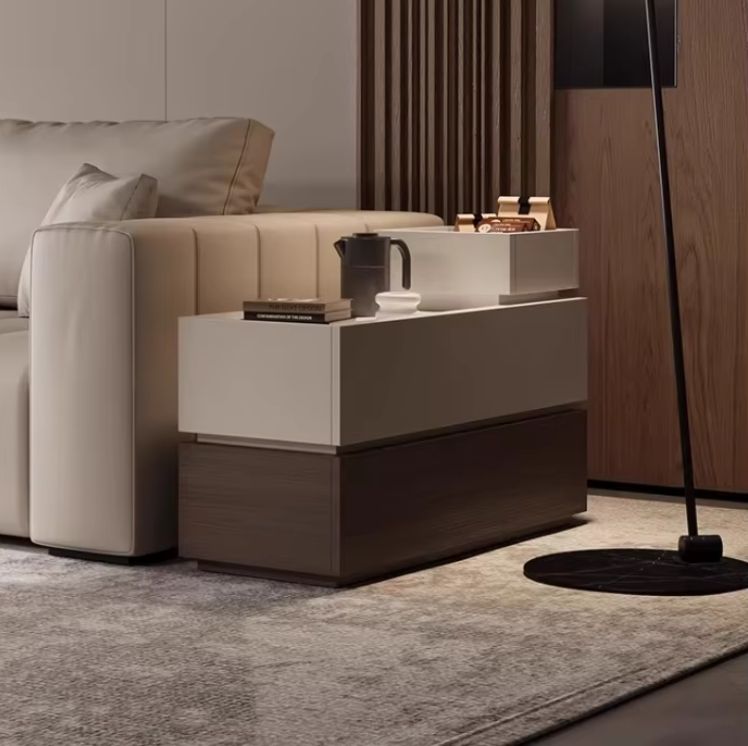 Modern Minimalist Edge Cabinets Customized Rectangular Living Room Furniture with Creative Storage Narrow Sofas