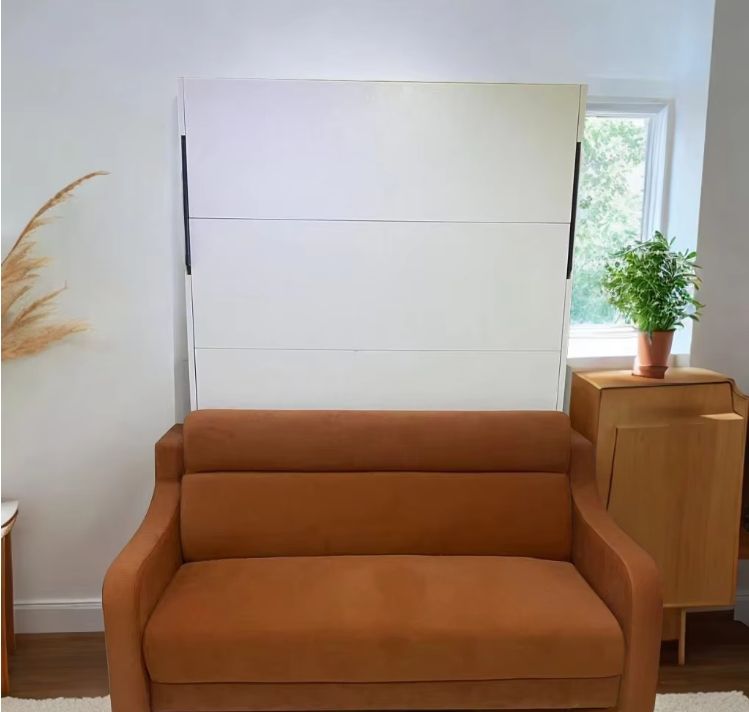 In tock In United States Bedroom Furniture Space Saving Wall Mounted Modern Transformable Folding Sofa Wall Wood Bed with Sofa