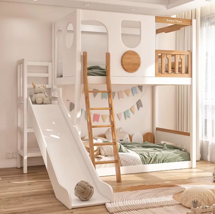 Factory Direct Wooden Furniture Double Bed Solid Wood Bunk Bed With Stairs/ladders Bunk Bed For Adult/Children