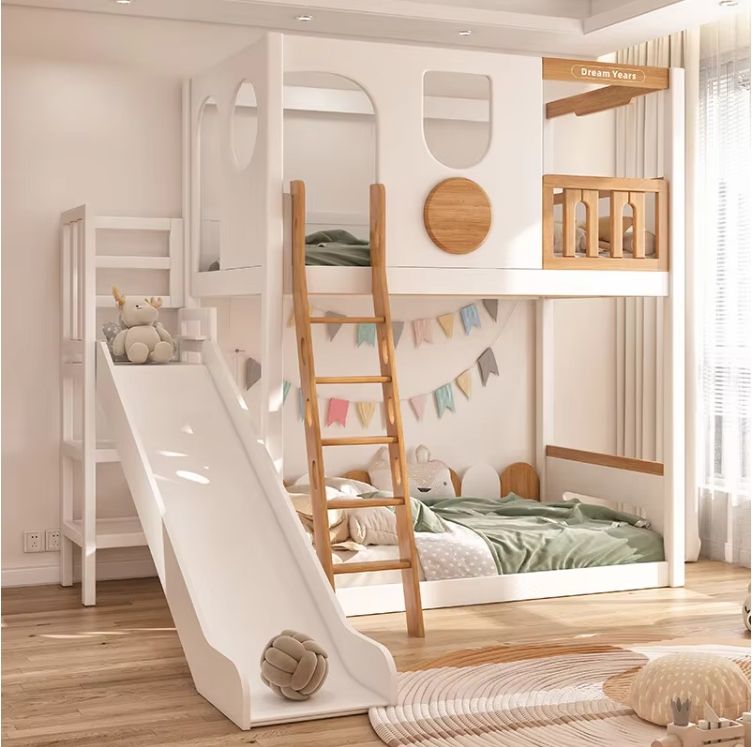 Factory Direct Wooden Furniture Double Bed Solid Wood Bunk Bed With Stairs/ladders Bunk Bed For Adult/Children