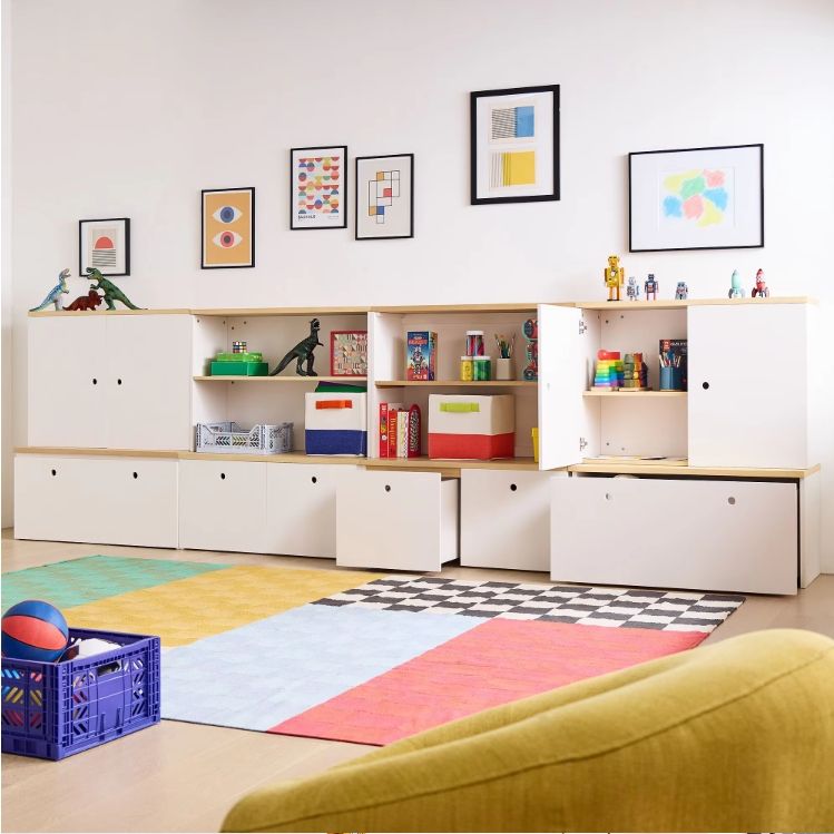Modern Kids' Cabinet Furniture Wooden Storage Essentials Set