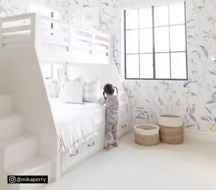 Kids Wooden Twin-Over-Full Stair Bunk Bed Made from Durable Pine Wood