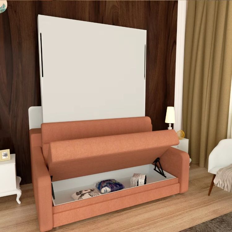 In tock In United States Bedroom Furniture Space Saving Wall Mounted Modern Transformable Folding Sofa Wall Wood Bed with Sofa