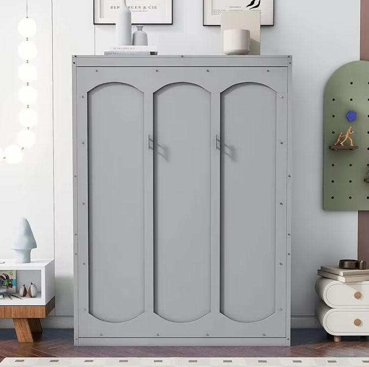 Single Retractable Folding Murphy Bed for Small Households and Apartments Hidden in Bedroom Walls