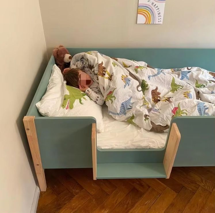 Montessori Toddler Bed with Slats Wooden Platform Bed and Floor Bed Elegant Design for Younger Kids