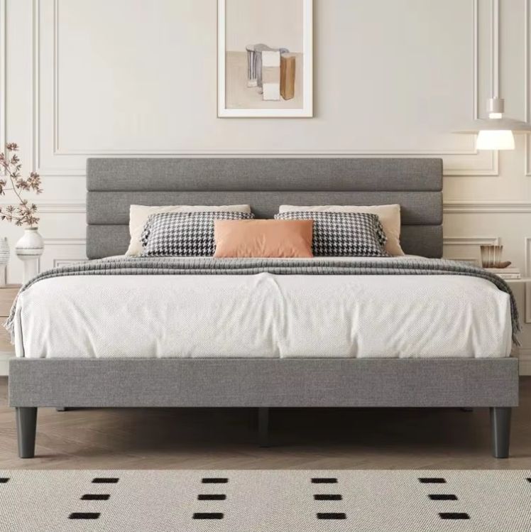 factory price Upholstery beds double queen king size customizedlatest design bed beds
