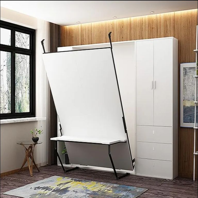 Factory Direct Sale Bedroom Furniture Space Saving Wall Bed Mechanism Wood Murphy Bed