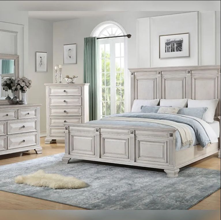 Sunrise american style bedroom set furniture solid wood king size bedroom sets furniture modern custom made bedroom set