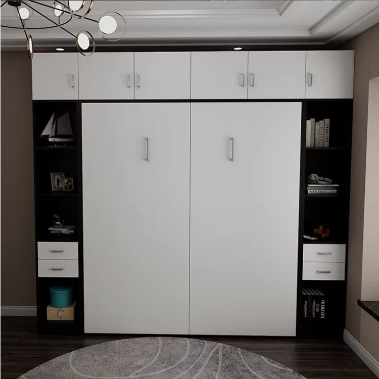 Factory wholesale multifunctional 1.8m invisible murphy beds accessories large folding bed sofa wall bed