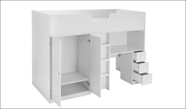 High Sleeper MDF Wood Bed Frame Premium Quality Wooden Beds