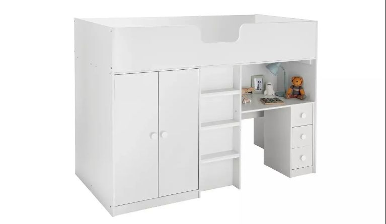 High Sleeper MDF Wood Bed Frame Premium Quality Wooden Beds