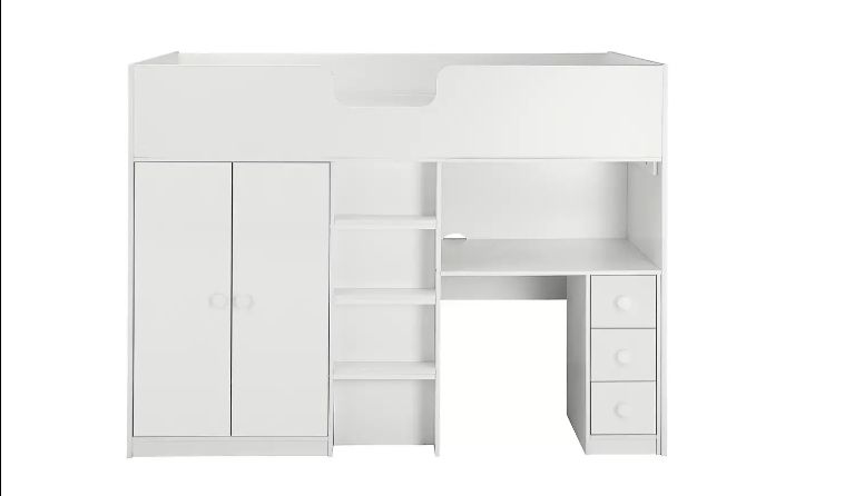 High Sleeper MDF Wood Bed Frame Premium Quality Wooden Beds