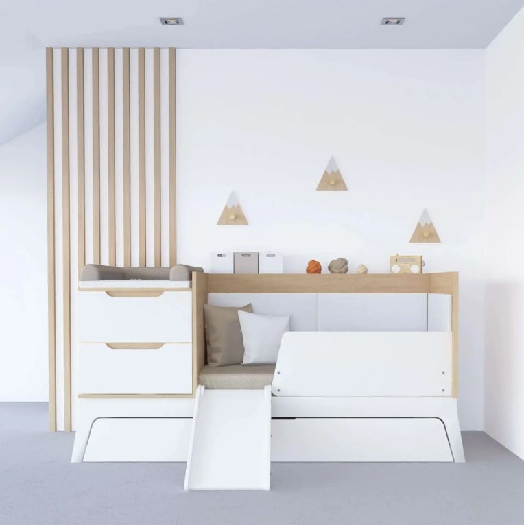 Versatile Transformable Baby Bed & Crib with Multiple Functional Features