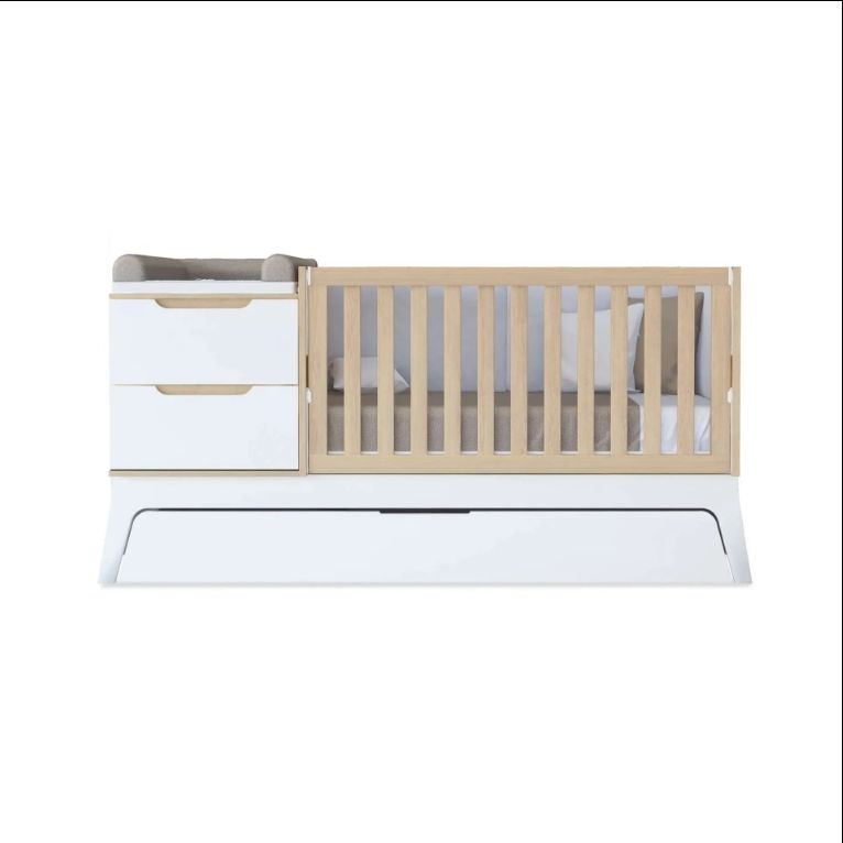 Versatile Transformable Baby Bed & Crib with Multiple Functional Features