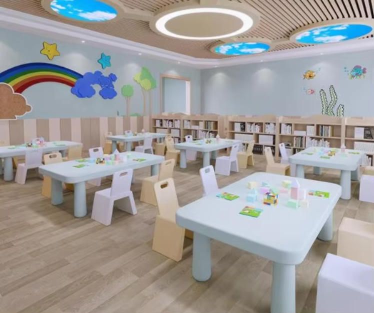 Children's Study Table and Chair Set for Kindergarten - Cute and Thickened Baby Reading Desk