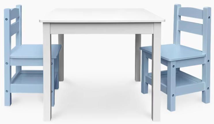 Modern Design Children's Desk and Toy Table for Kindergarten Kids' Study in School or Living Room Made of Wood