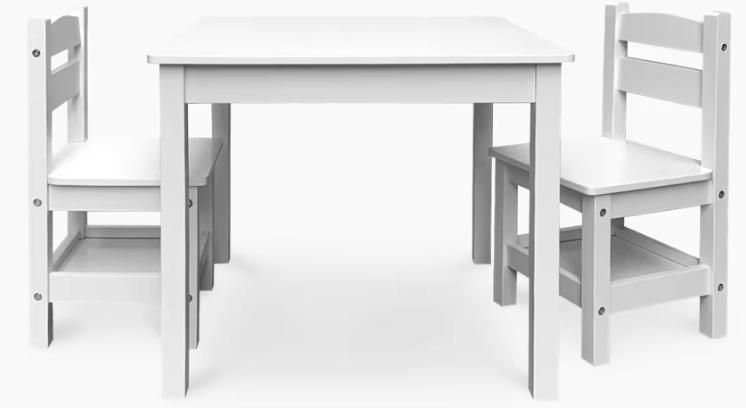 Modern Design Children's Desk and Toy Table for Kindergarten Kids' Study in School or Living Room Made of Wood