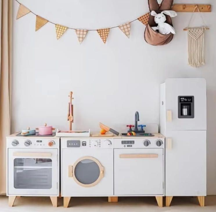 Pretend Play Kitchen Set - Wooden Stove for Boys and Girls