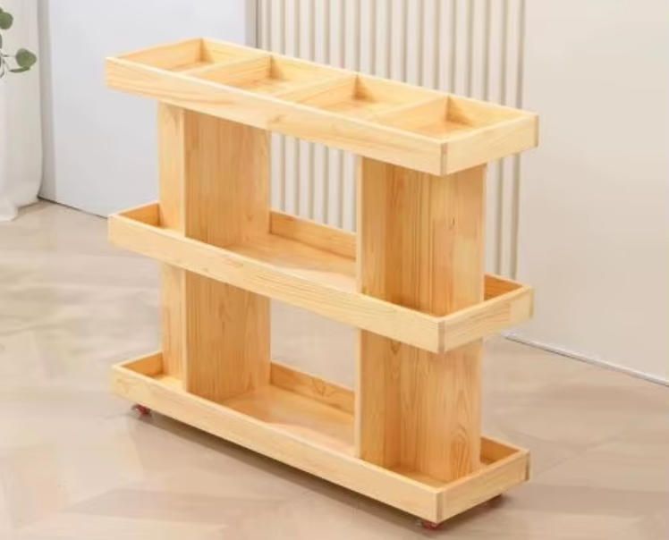 Mobile Art Cabinet for Kindergarten - Children's Painting Supplies Storage Rack and Art Paper Organizer