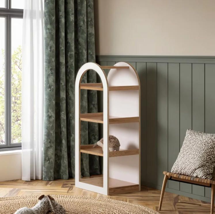 Woodcraft Arched Storage Shelf for Kids Home Decor for Living Room and Bedroom