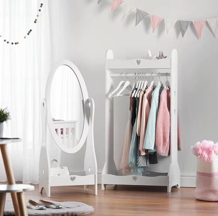 Hot Sale Modern Design White Coat Rack Multifunctional Creative Kids Clothes Storage Simple Living Room Bedroom Floor Rack