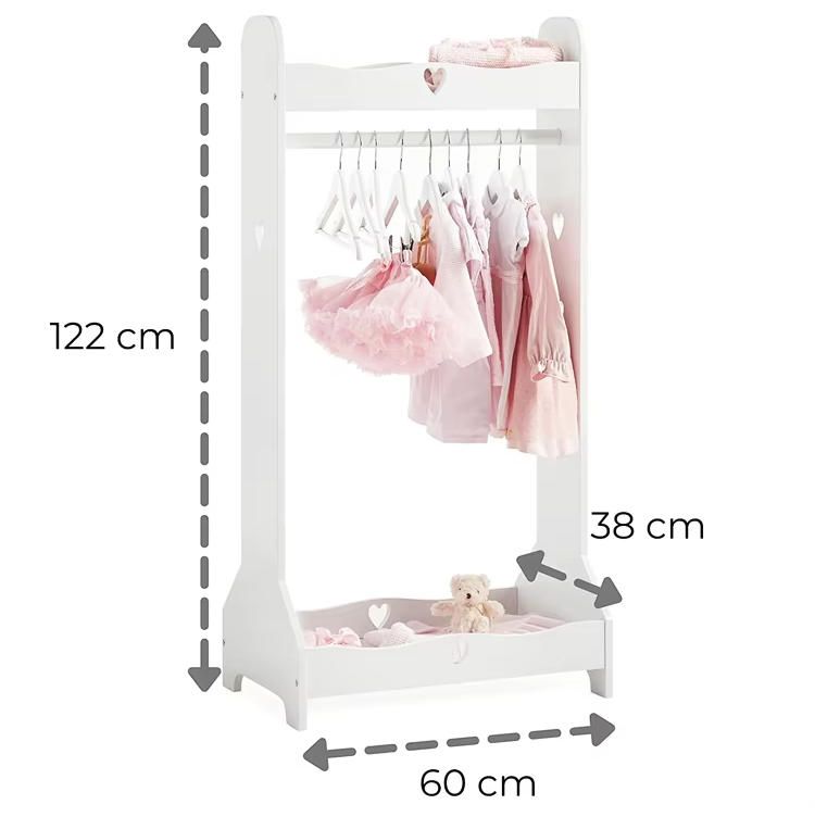 Hot Sale Modern Design White Coat Rack Multifunctional Creative Kids Clothes Storage Simple Living Room Bedroom Floor Rack
