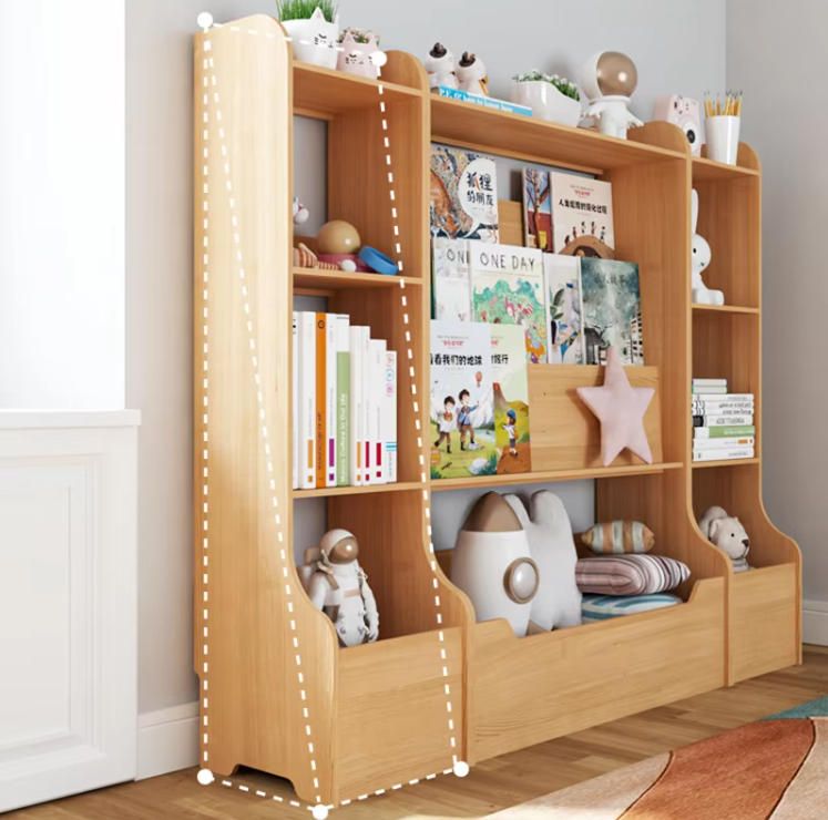 Wholesale Brand New High Quality Wood Furniture Bookcases Industrial Storage Racks for Home School Bedroom Living Room Gym