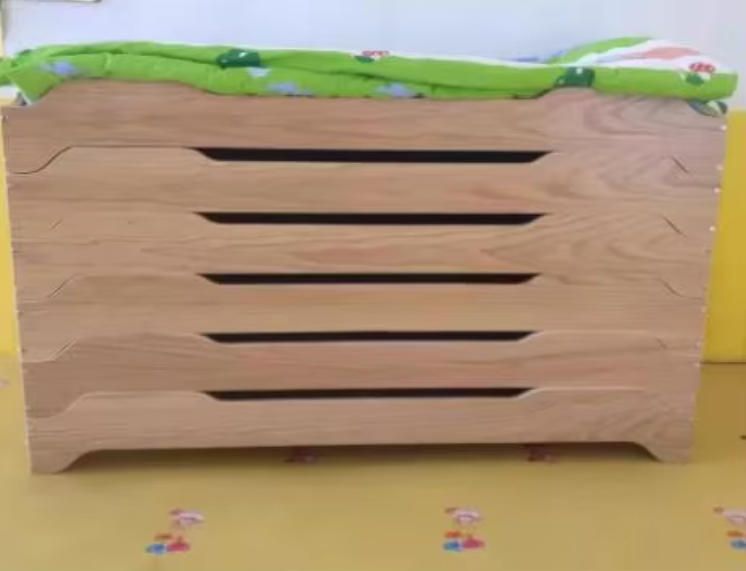 Stackable Wooden Nap Bed for Kindergarten and Early Education for Farmhouse or Apartment Use