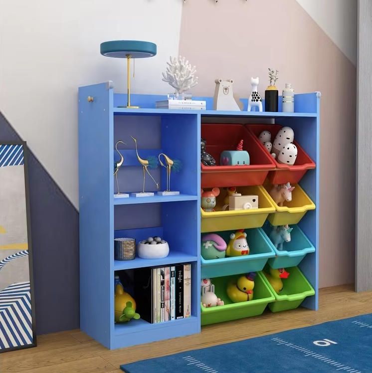 Children's Toy Storage Rack Floor Kindergarten Classification Storage Shelf Multi-layer Baby Bookshelf Toy Finishing Bin Cabinet