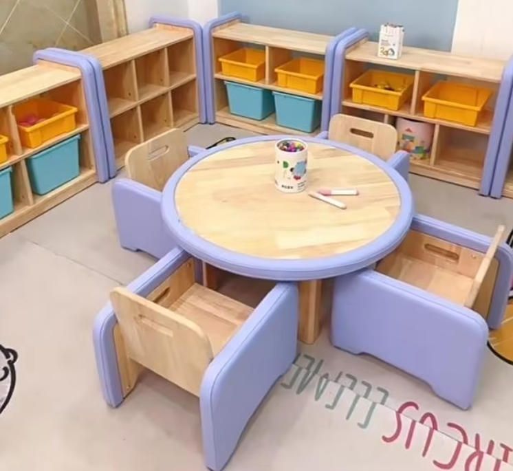Modern Design Educational Baby Furniture Kids Table Chair Sofa Toy Storage Cabinet for Home Hotel Supermarket Park Bathroom Use