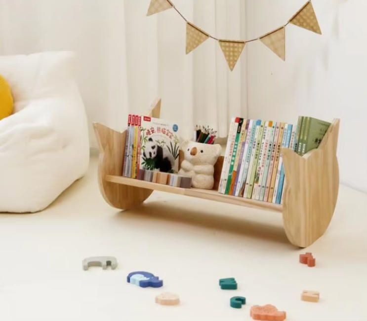 Modern Animal Shaped Children's Bookshelf Floor Standing Bookcase for Kids for School Bedroom Living Room Mall Supermarket