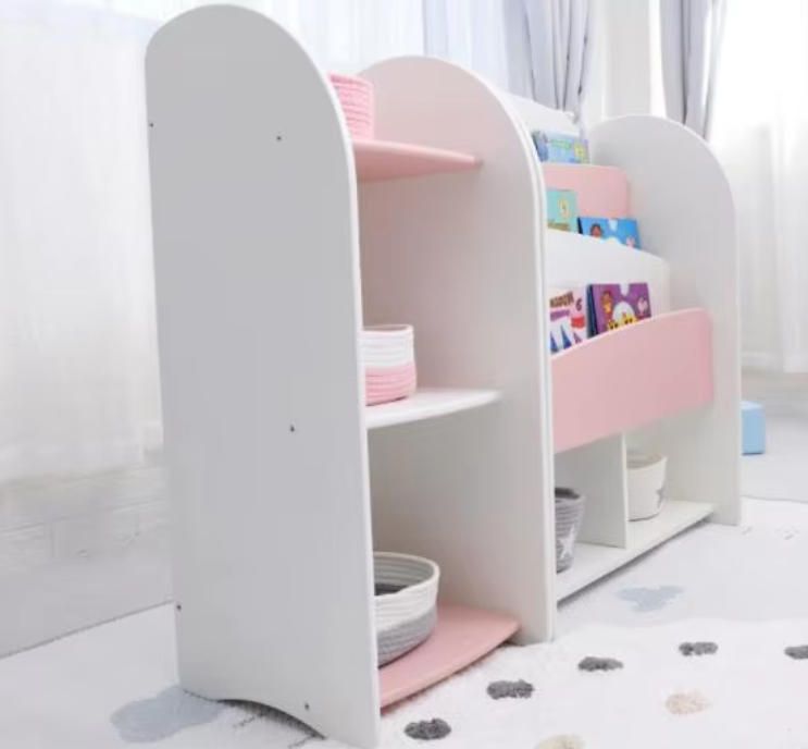 Colorful Baby Bookshelf for Kindergarten - Toy Storage Rack