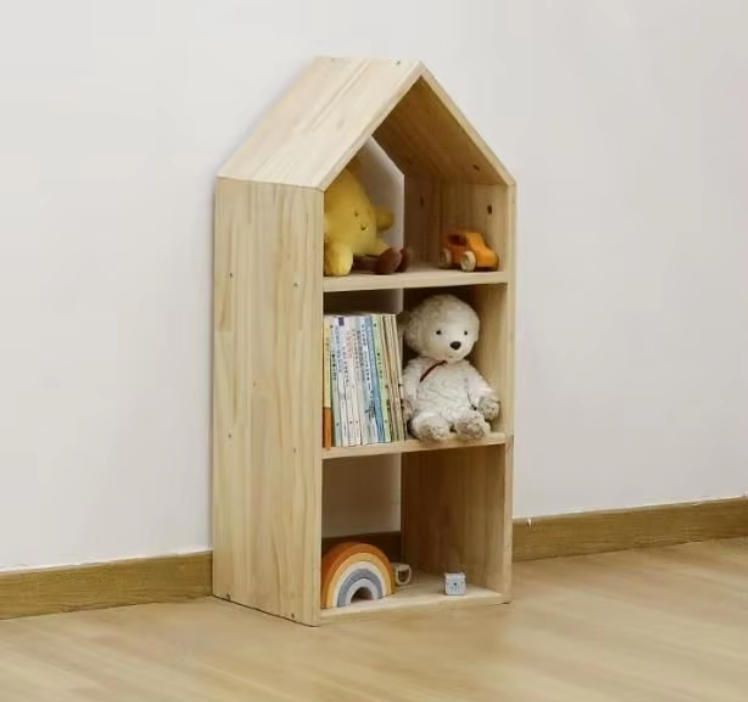 Adjustable Corner Shelf & Book Rack Children's Woodcrafts Toy Organizer for the Room