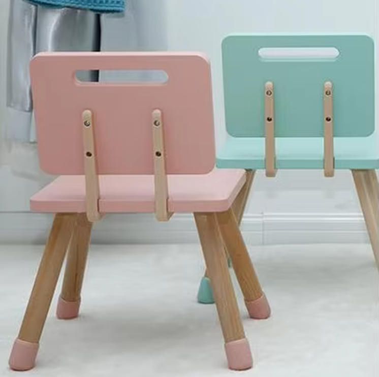 Kids Study Desk and Chair Set for Nursery, Baby Play Table and Chair, Children's Square Table Set